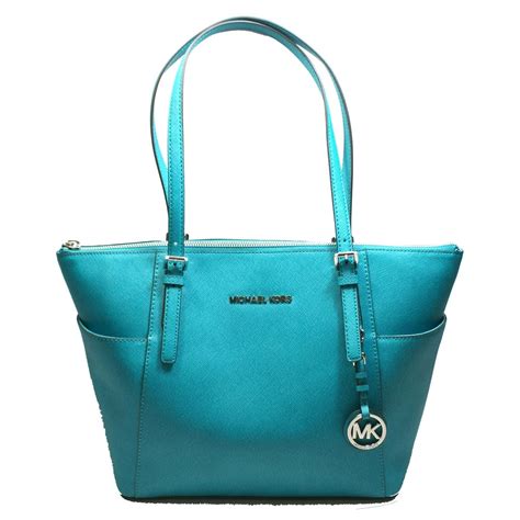 michael kors tile blue tote|Michael Kors blue crossbody bag.